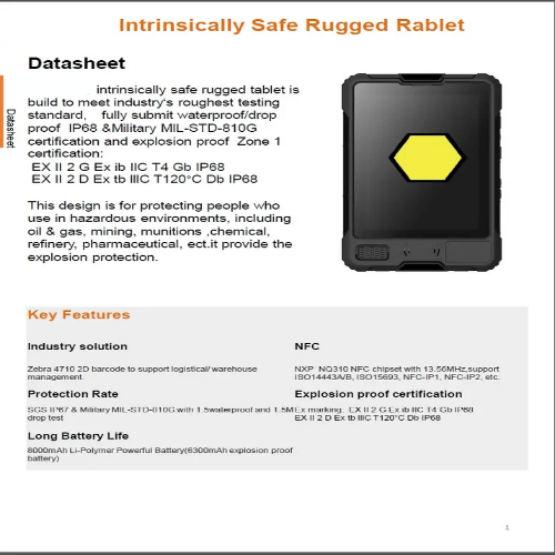 Emissions and Stack Industrial Explosion-Proof Computer Rugged Tablet - Image 6